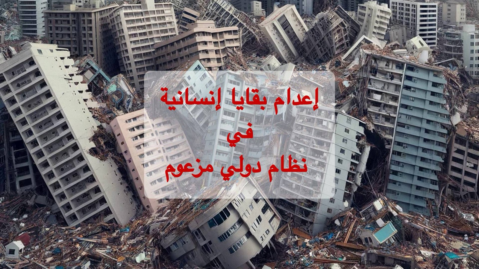 عالمنا – إعدام بقايا إنسانية دولية مزعومة