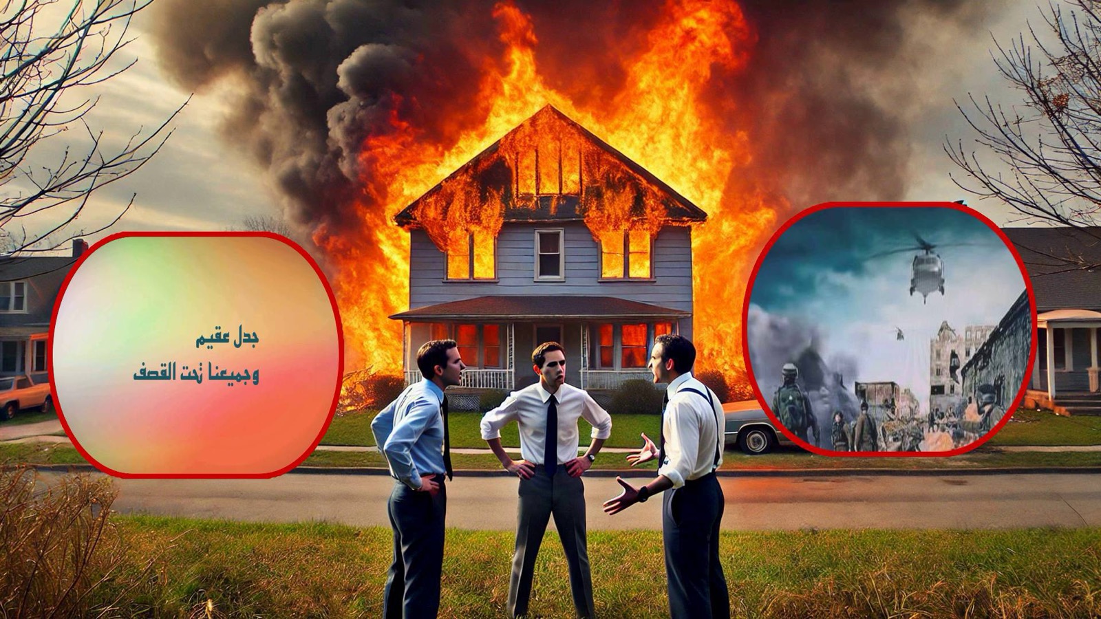 جدل عقيم… وجميعنا تحت القصف